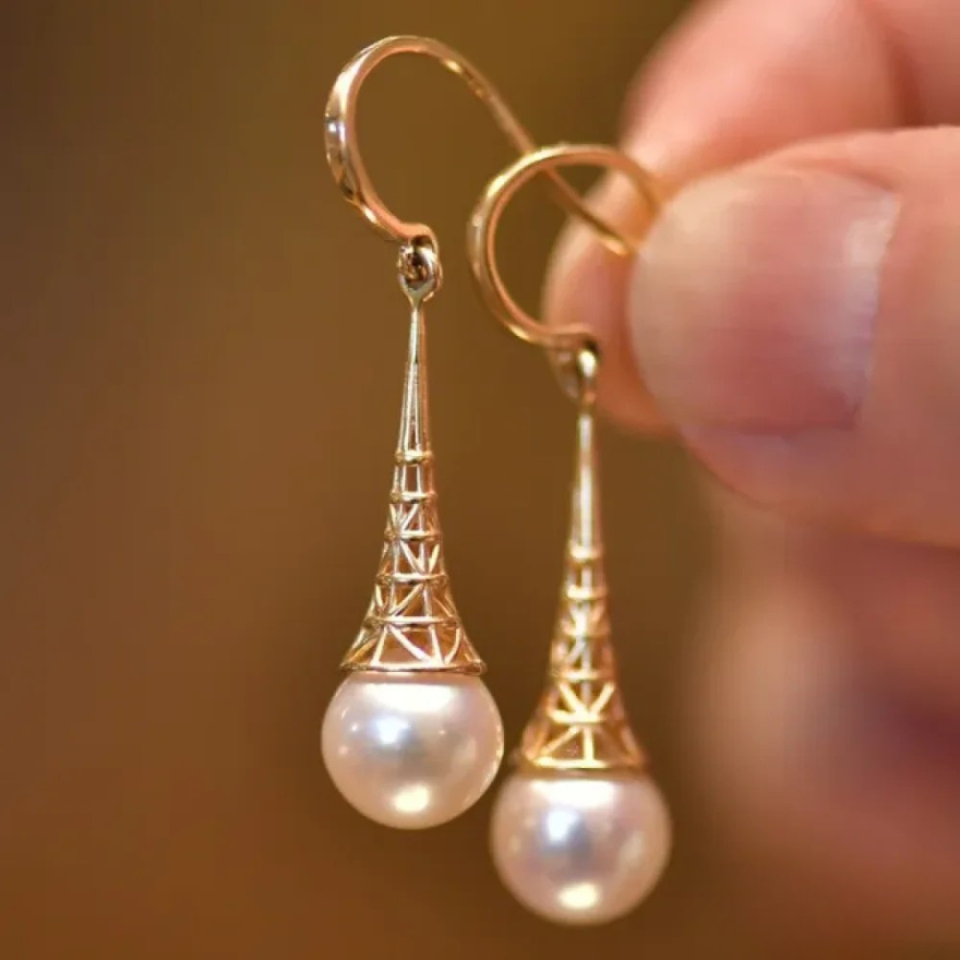 Retro Gold Hoop Earrings