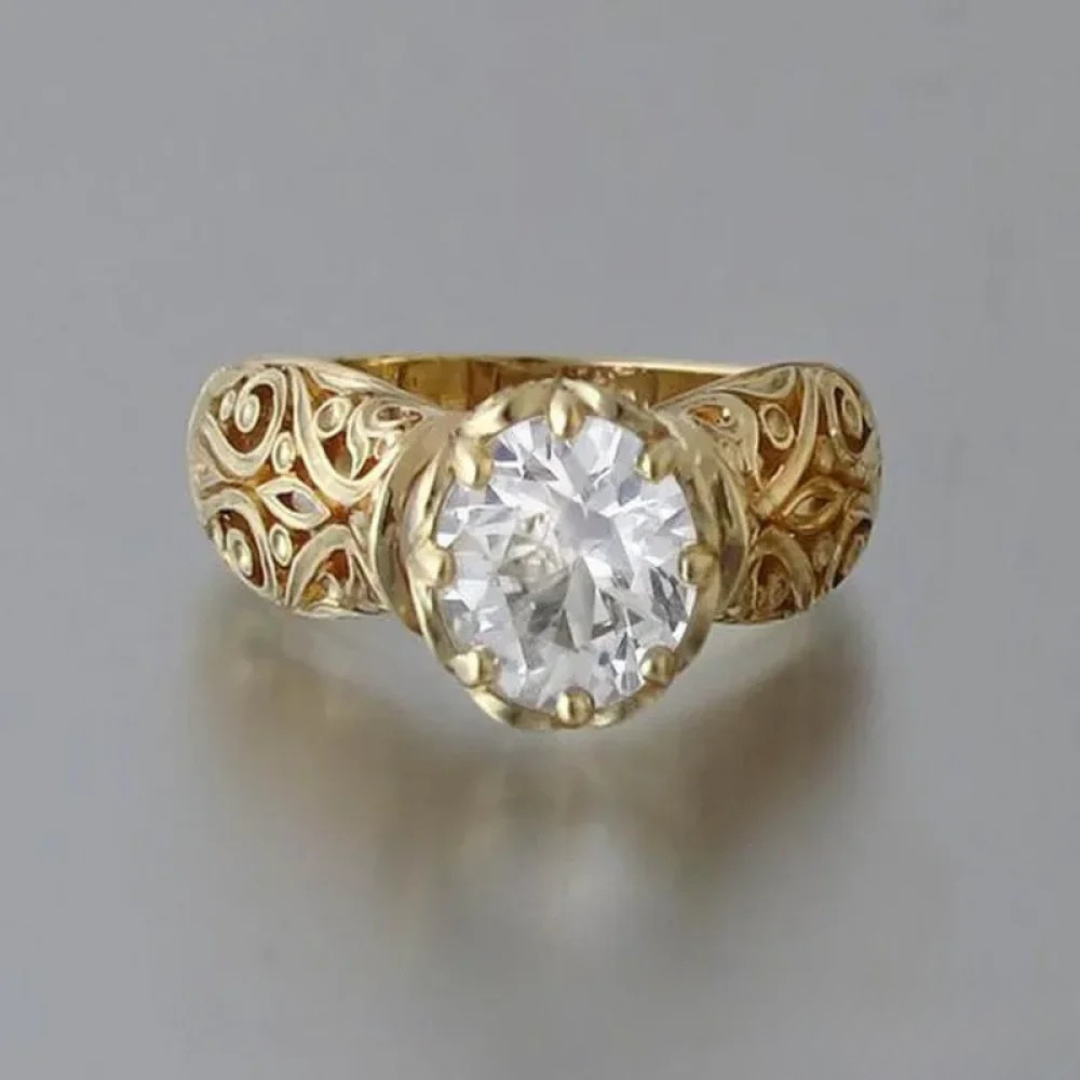 Graceful White Zirconia Band