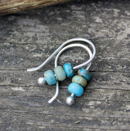 Yuna - Vintage Turquoise Drop Earrings