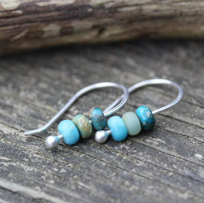 Yuna - Vintage Turquoise Drop Earrings