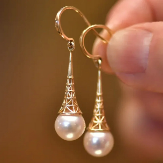 Retro Gold Hoop Earrings
