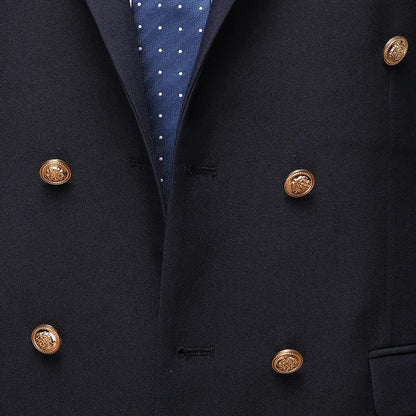 Men's Double-Breasted Suit – Stylish Two-Piece Ensemble for Weddings & Formal Events