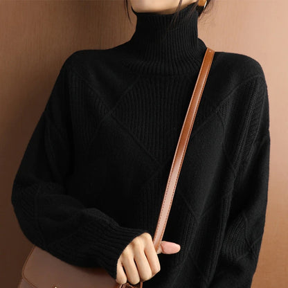 Chic Diamond Knit Sweater for Any Occasion