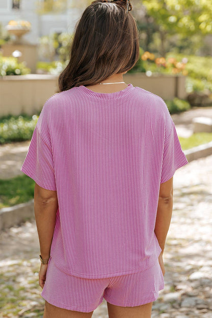 Chic Ribbed Knit Set for Effortless Style