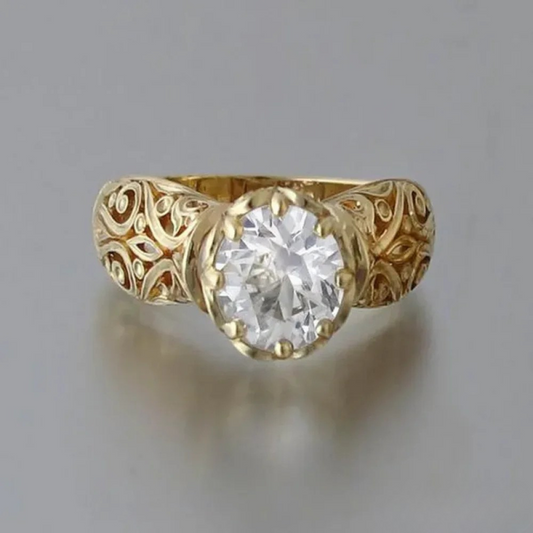 Graceful White Zirconia Band