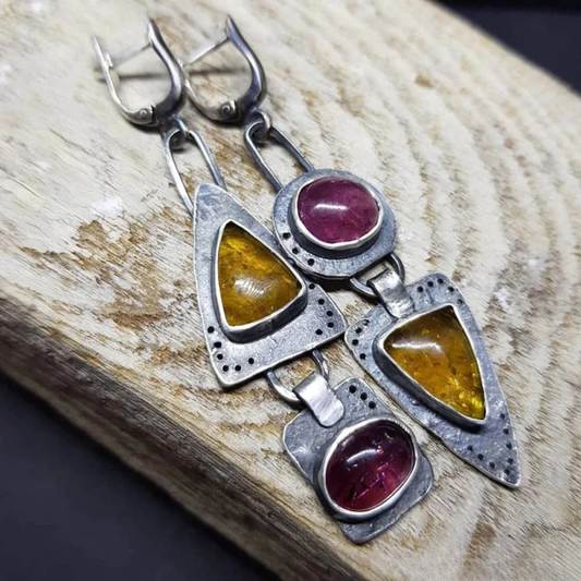 Vintage Triangle Shaped Earrings