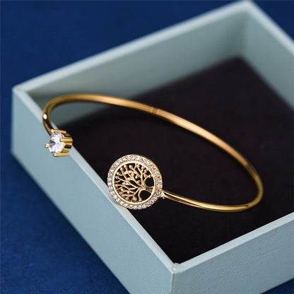 Adjustable Life Tree Bracelet