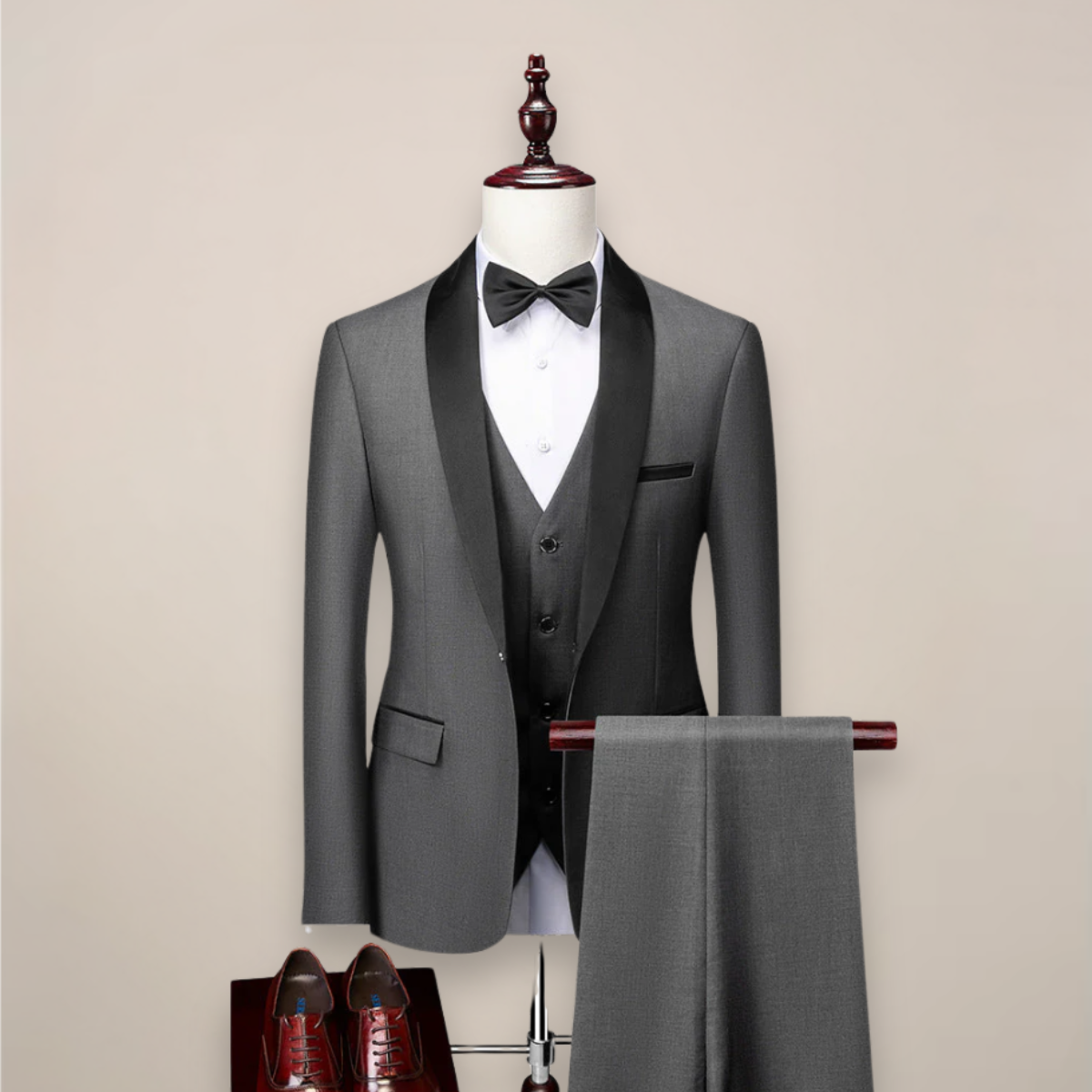 Men’s 3-Piece Slim Fit Tuxedo – Stylish Sophistication for Formal Events