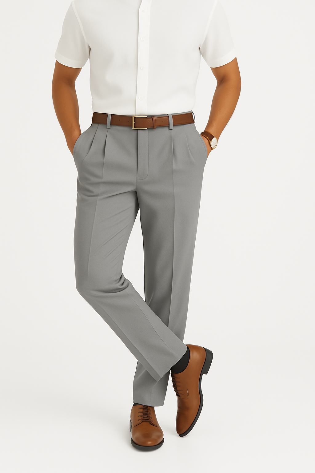Men’s Modern Fit Business Trousers for Office & Events