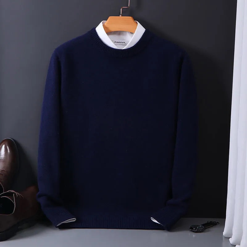 Men’s Classic Crew Neck Knit Sweater for Any Occasion