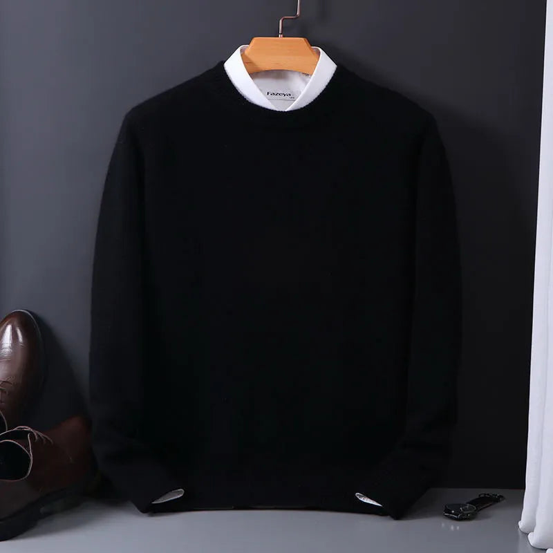 Men’s Classic Crew Neck Knit Sweater for Any Occasion