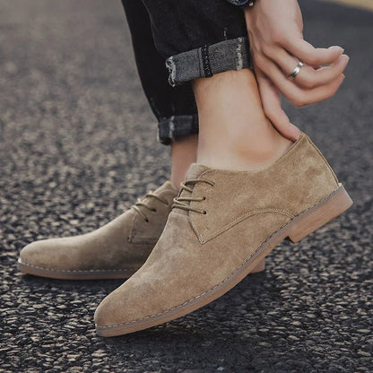 Men’s Suede Lace-Up Dress Shoes for Weddings and Formal Events