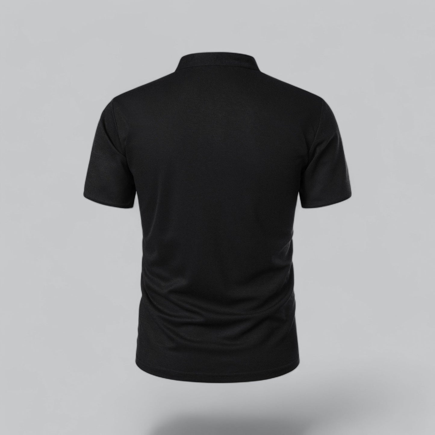 Men’s Collarless Polo Shirt – Classic Style for Any Occasion