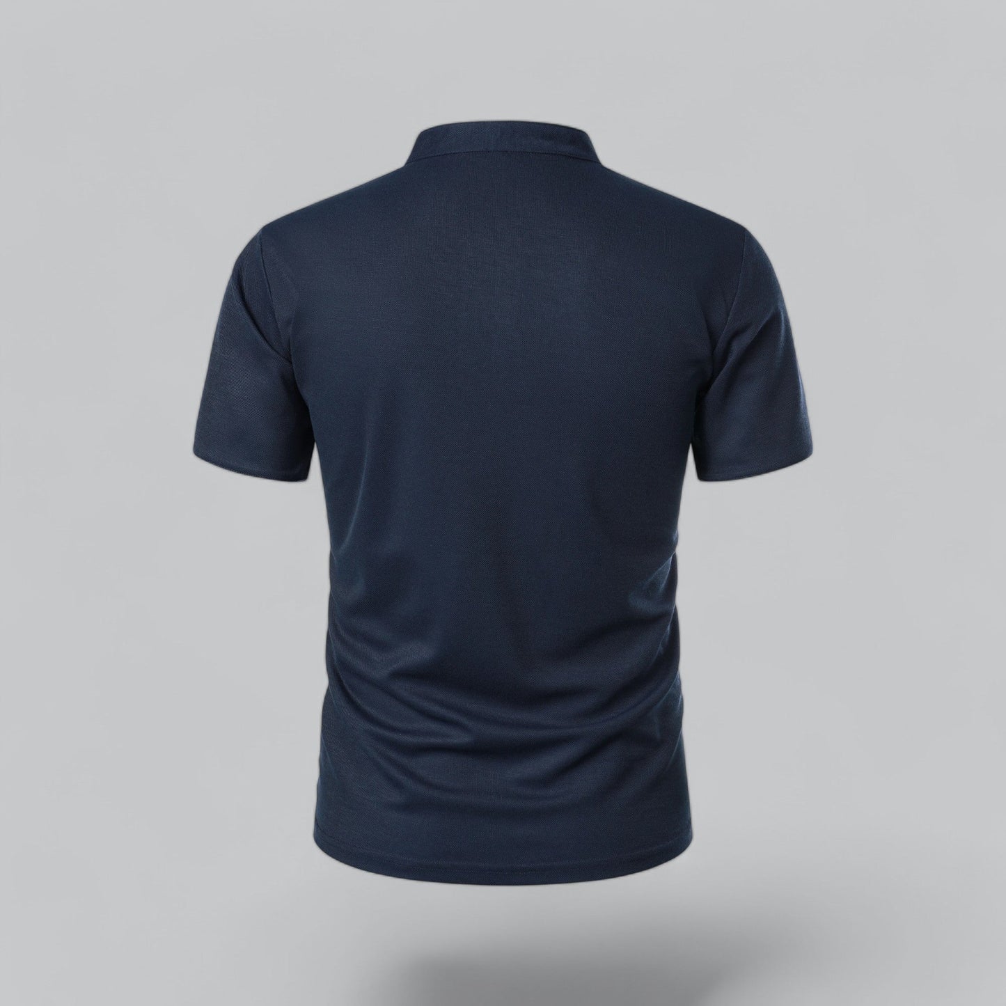 Men’s Collarless Polo Shirt – Classic Style for Any Occasion