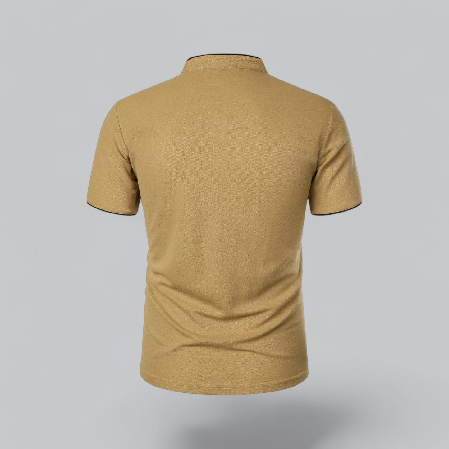 Men’s Collarless Polo Shirt – Classic Style for Any Occasion