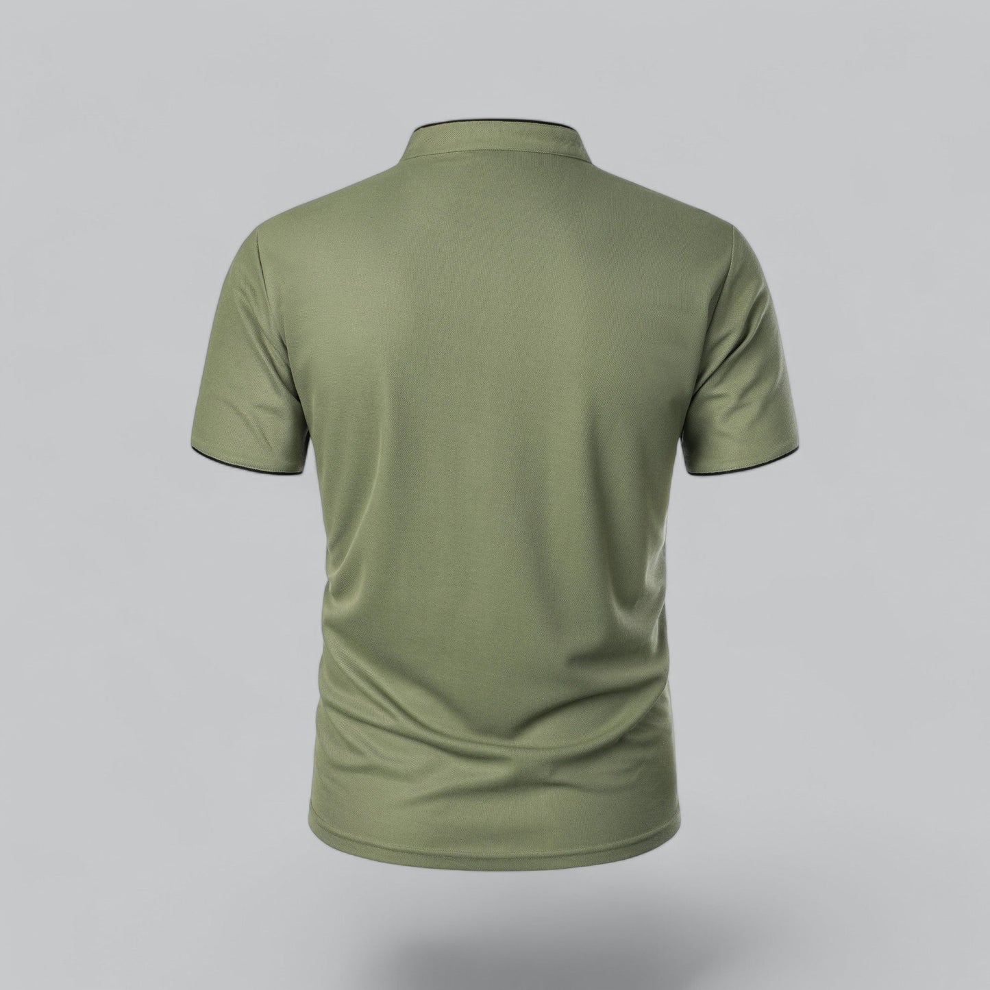Men’s Collarless Polo Shirt – Classic Style for Any Occasion