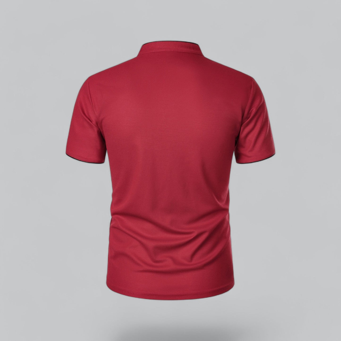 Men’s Collarless Polo Shirt – Classic Style for Any Occasion