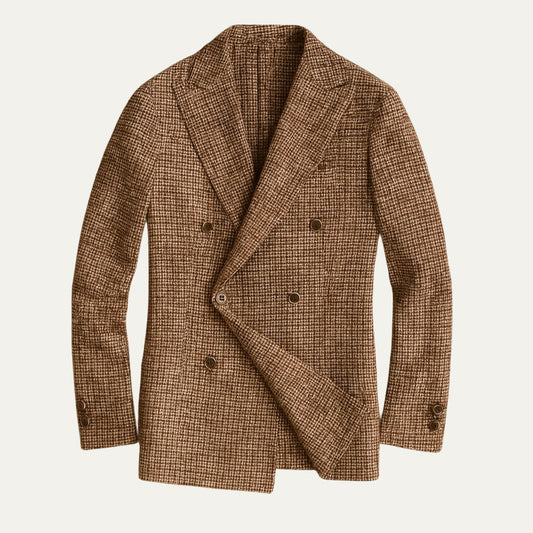 Men's Checked Blazer for Stylish Events