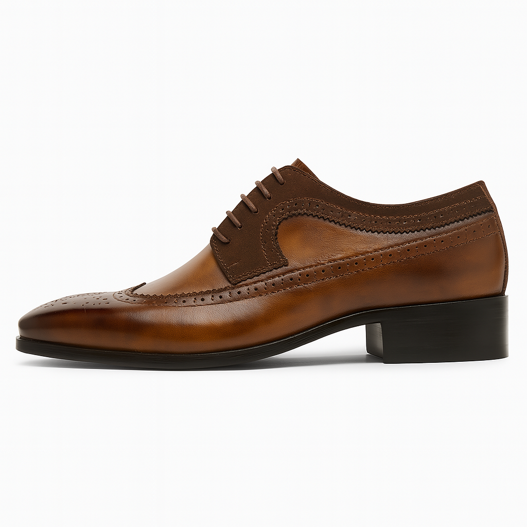 Men’s Wingtip Brogue Oxford Shoes for Formal Events