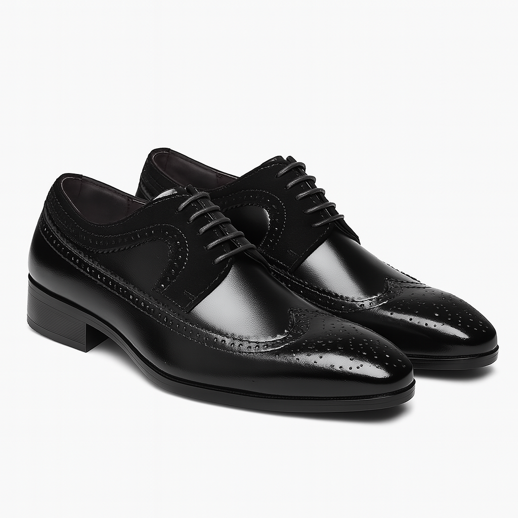 Men’s Wingtip Brogue Oxford Shoes for Formal Events