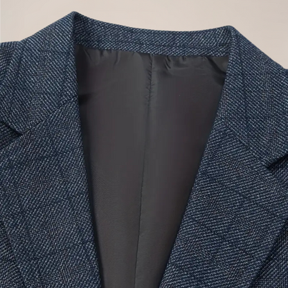 Men's Plaid Blazer - Stylish Check Jacket for Formal and Casual Events