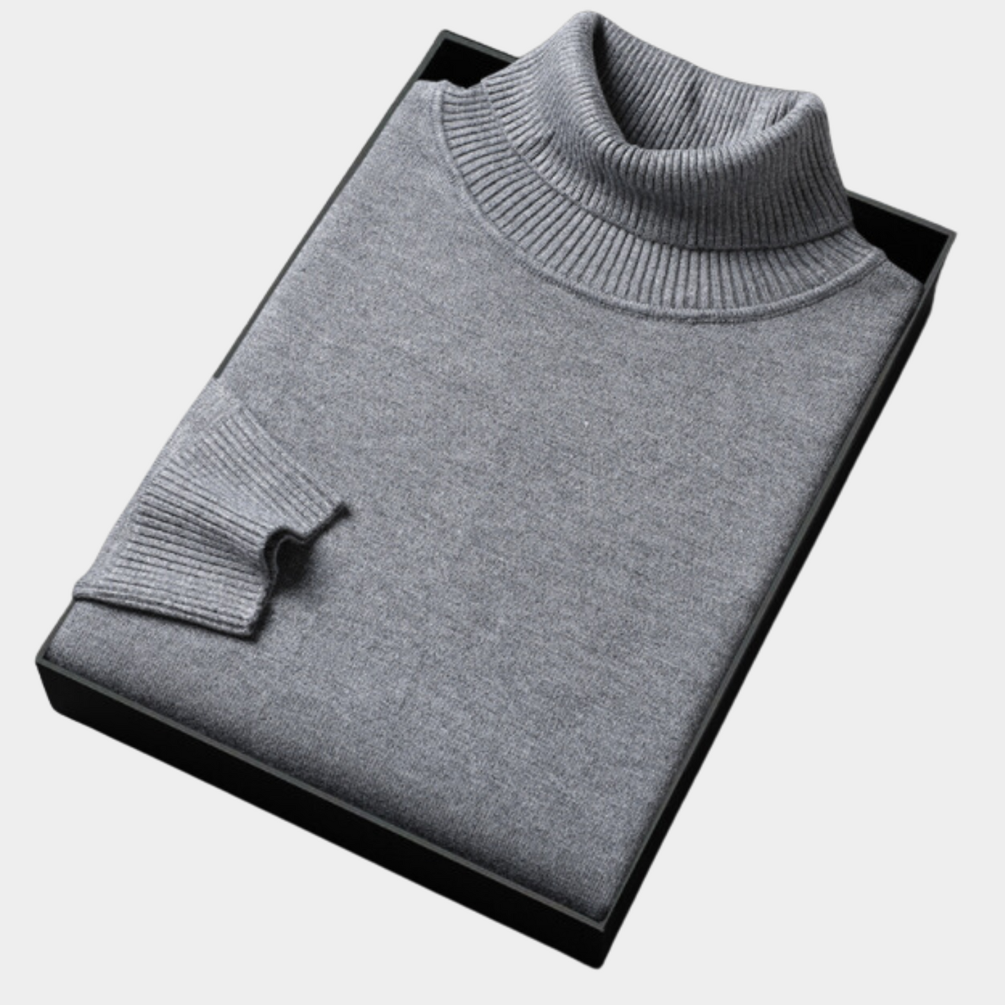 Men's Roll Neck Polo Sweater for Smart Casual & Evening Wear
