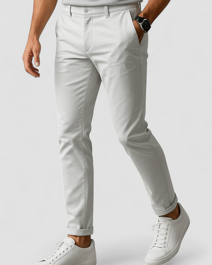 Men's Slim Fit Dress Trousers for Office and Events