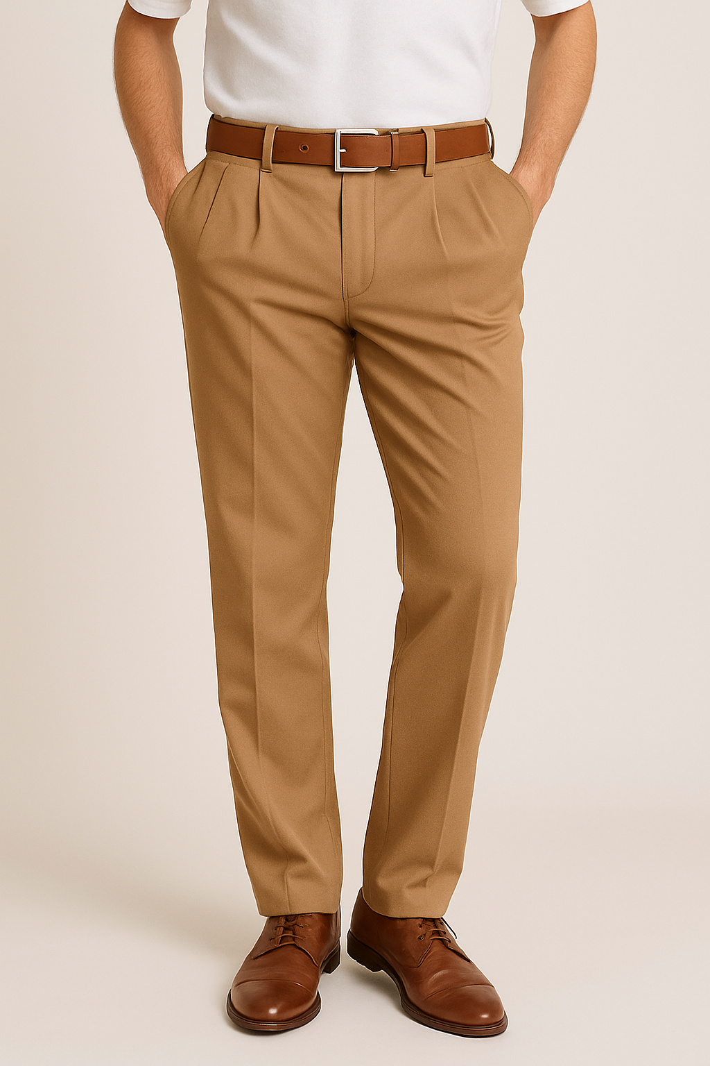 Men’s Slim Fit Tapered Office Trousers – Stylish Business Wear