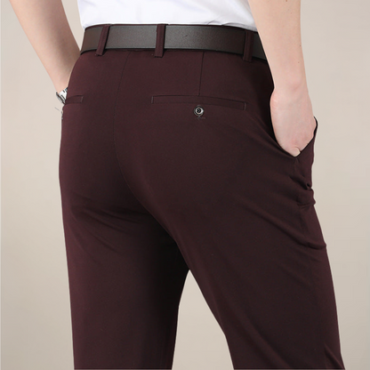 Men's Slim Fit Stretch Waist Dress Pants for Work