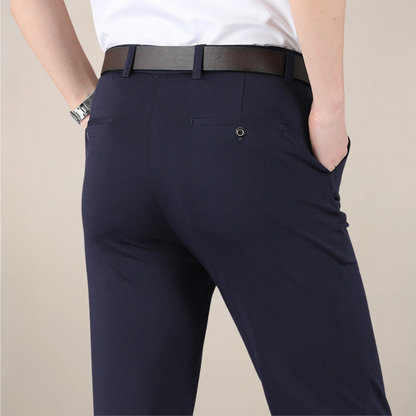 Men's Slim Fit Stretch Waist Dress Pants for Work