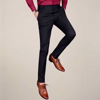 Men's Slim Fit Stretch Waist Dress Pants for Work