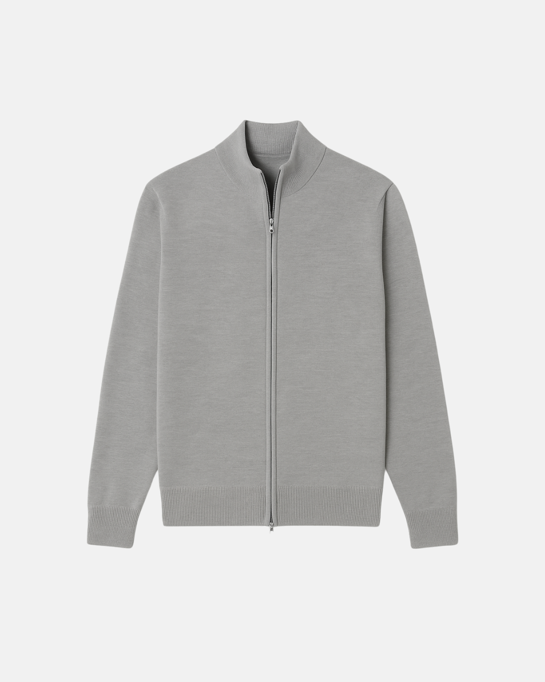 Men's Slim Fit Zip Jacket - Stylish Stand-Up Collar