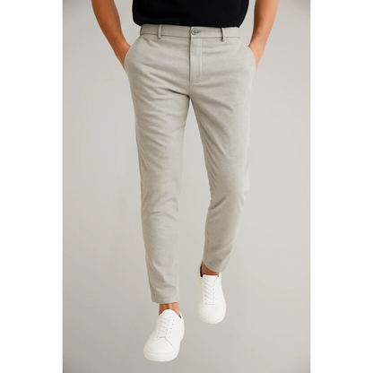 Men’s Classic Flat-Front Trousers for Office Wear