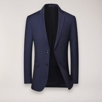Men's Three-Piece Formal Suit - Classic Blazer, Waistcoat, and Trousers for Weddings and Events