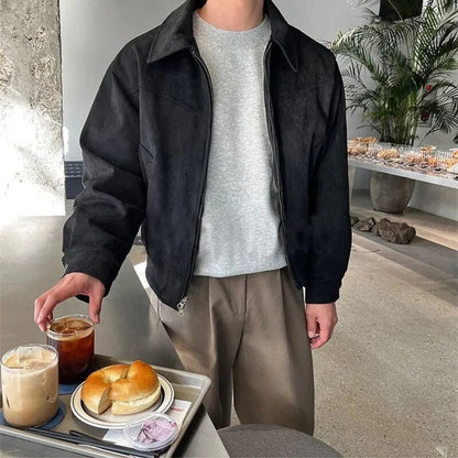 Men’s Vintage Casual Zip Jacket - Stylish Everyday Layer