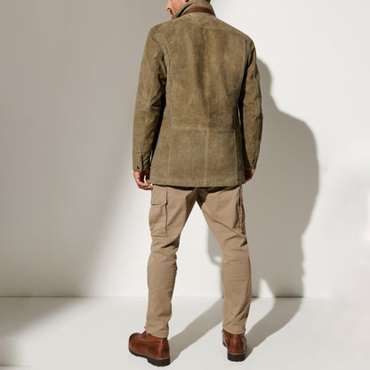 Men’s Vintage Reversed Collar Jacket – Classic Style for Every Occasion