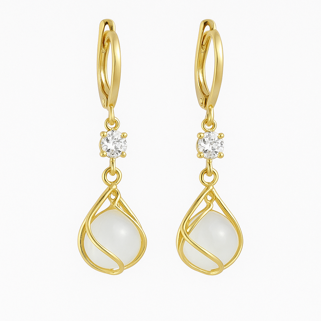 Vintage Opal Dangle Earrings