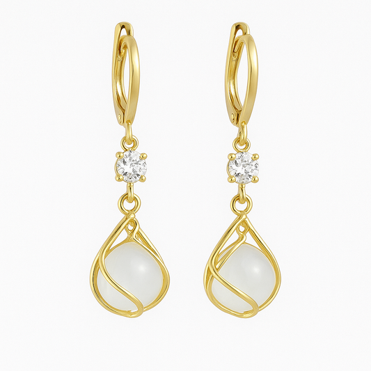 Vintage Opal Dangle Earrings