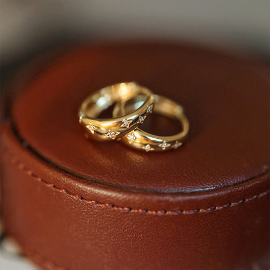 Opulent Gold and Silver Earrings