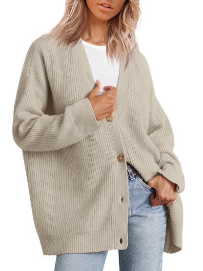Anna - Cozy Striped Knit Cardigan for Everyday Wear