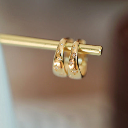 Opulent Gold and Silver Earrings
