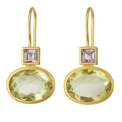 Vintage Emerald Gemstone Earrings
