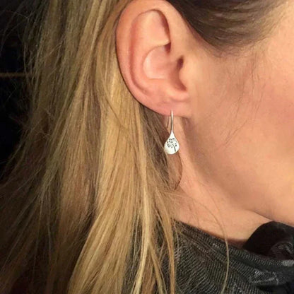 Limited Edition Silver Dandelion Leaf Earrings