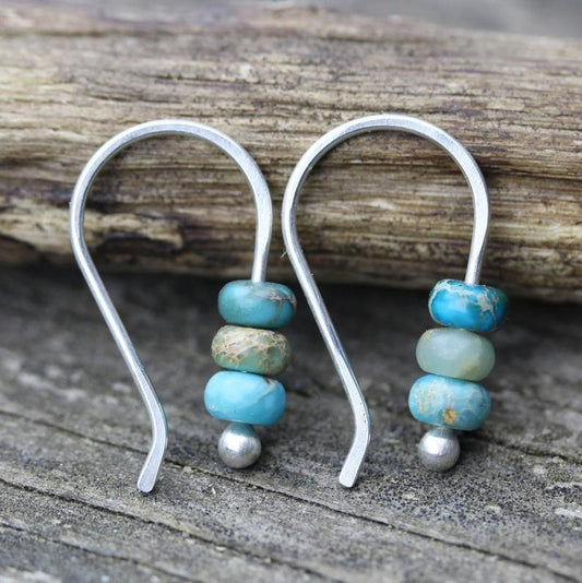 Yuna - Vintage Turquoise Drop Earrings