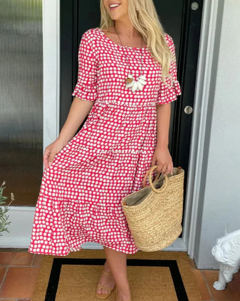 Zora Sable Midi Dress for Any Occasion