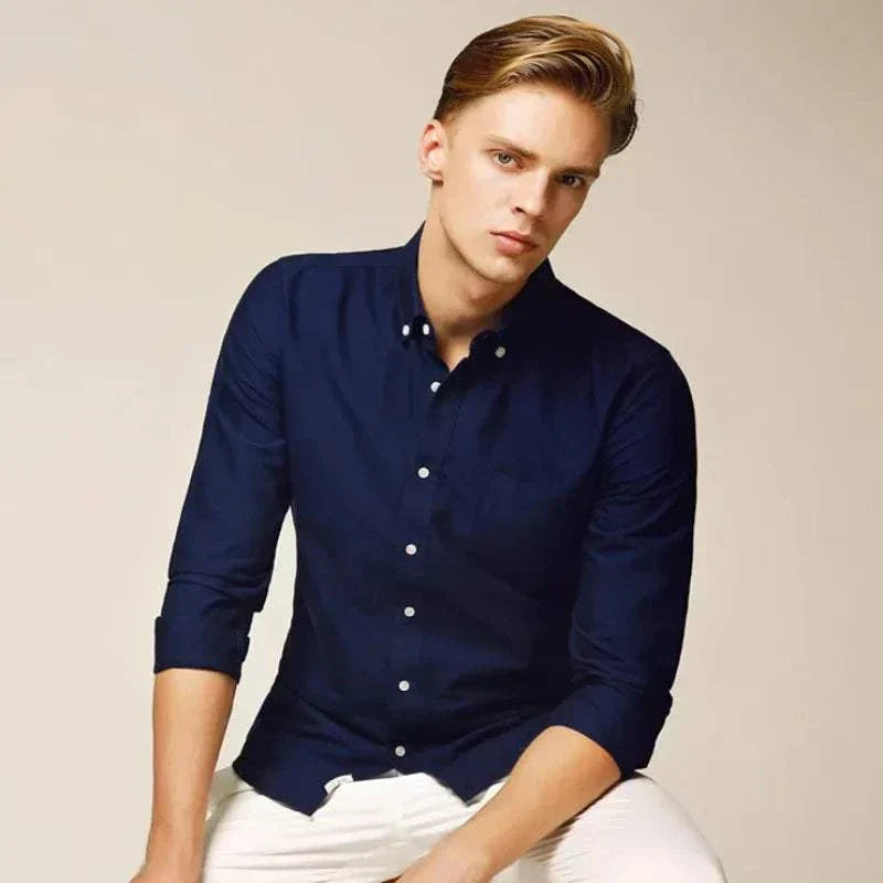 Chic Slim Fit Long Sleeve Shirt for Stylish Events