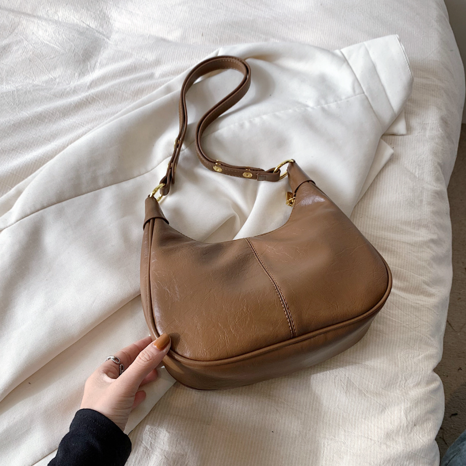 Chic Zip Top Hobo Bag with Adjustable Strap