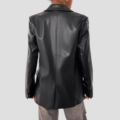 Chic Women's Black Blazer Jacket for Any Occasion