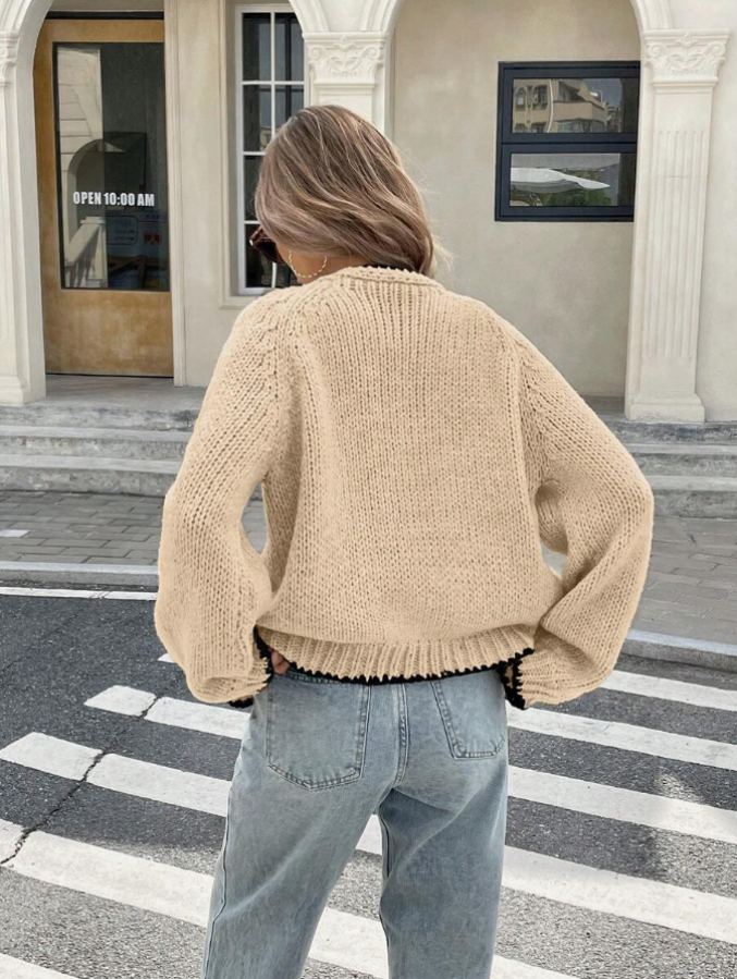 Chic Cropped Knit Cardigan for Everyday Wear