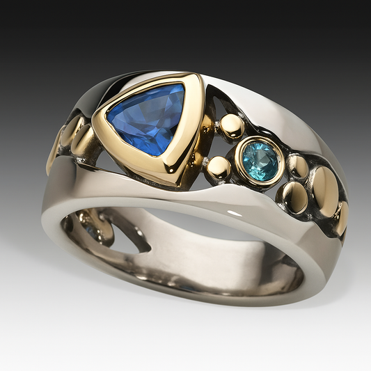 Vintage Blue Gemstone Ring
